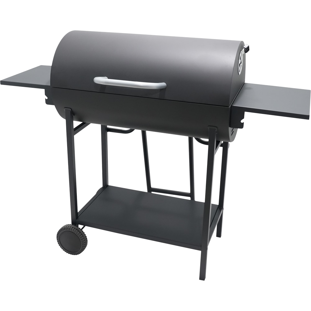 Gratar carbune Stockholm, 83 cm, 2 suprafete, 2 role, negru