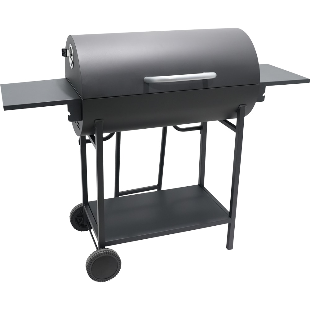 Gratar carbune Stockholm, 83 cm, 2 suprafete, 2 role, negru