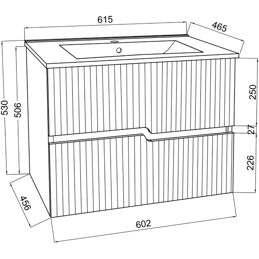 Set mobilier baie Savinidue Rio, 61.5 x 46.5 x 53 cm, alb