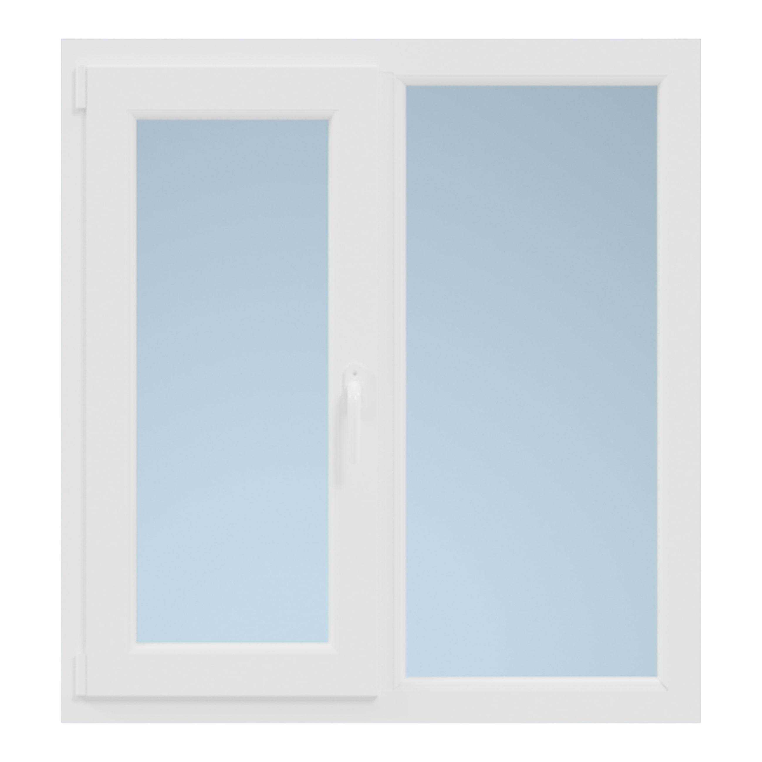 Fereastra termopan PVC, alb, 4 camere, 136 cm x 100 cm, Stanga, Simpla deschidere