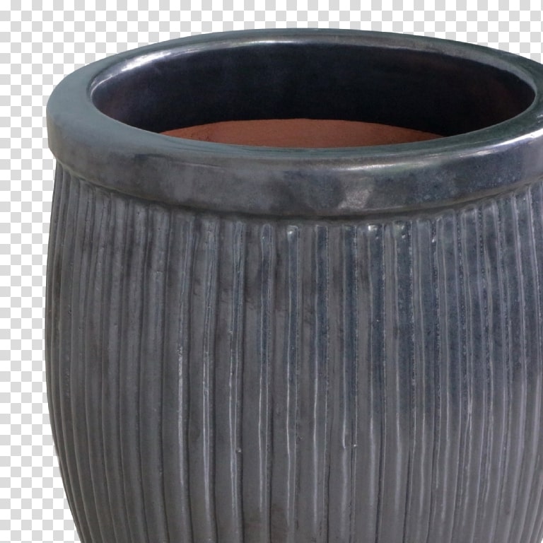 Ghiveci din Ceramica, Negru mat, 25 cm  Verve