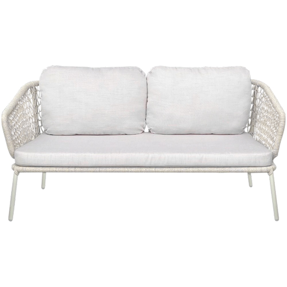 Set mobilier gradina GOODHOME Anogia, 4 piese, crem