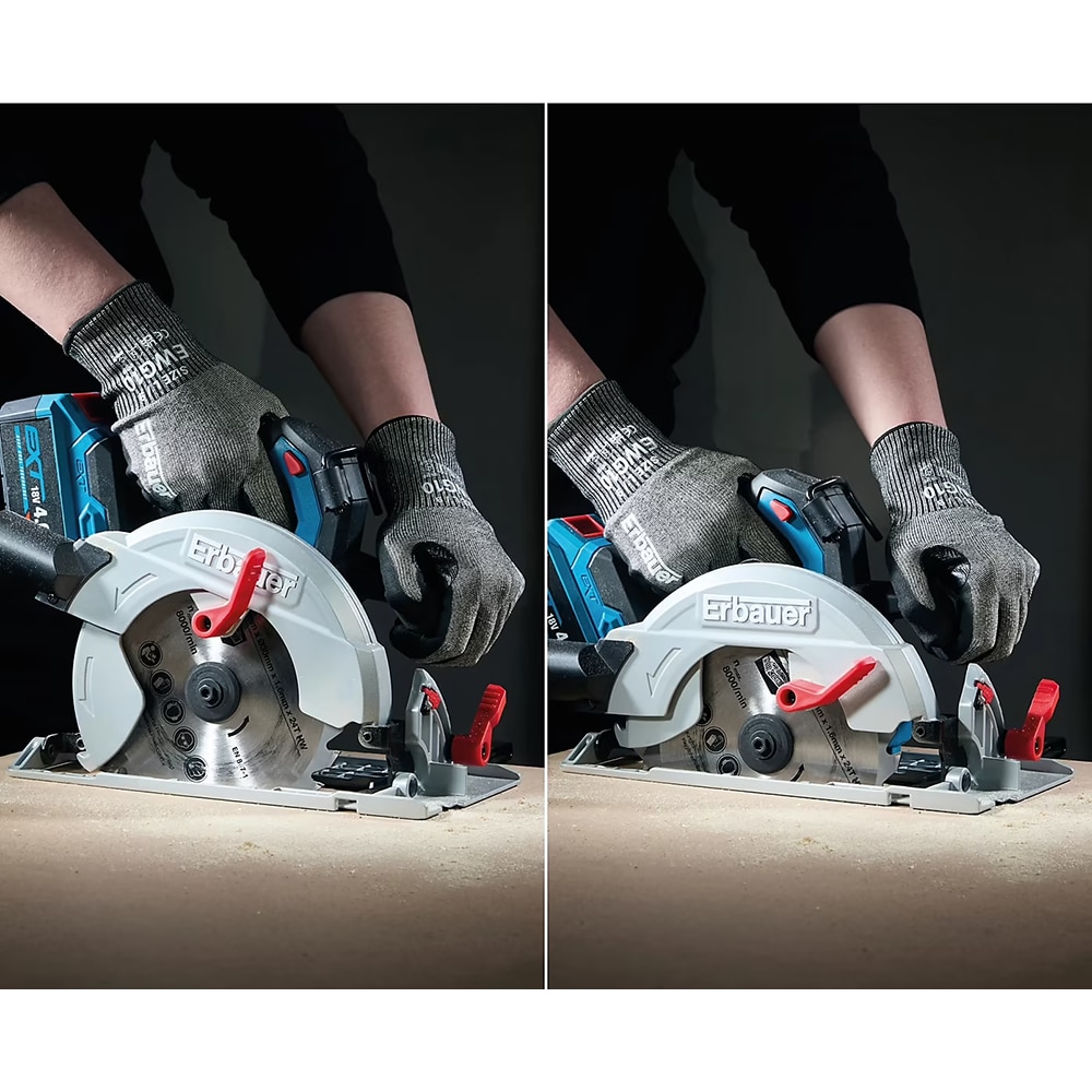 Fierastrau circular Erbauer ERI1086CSW, 190mm, 18V