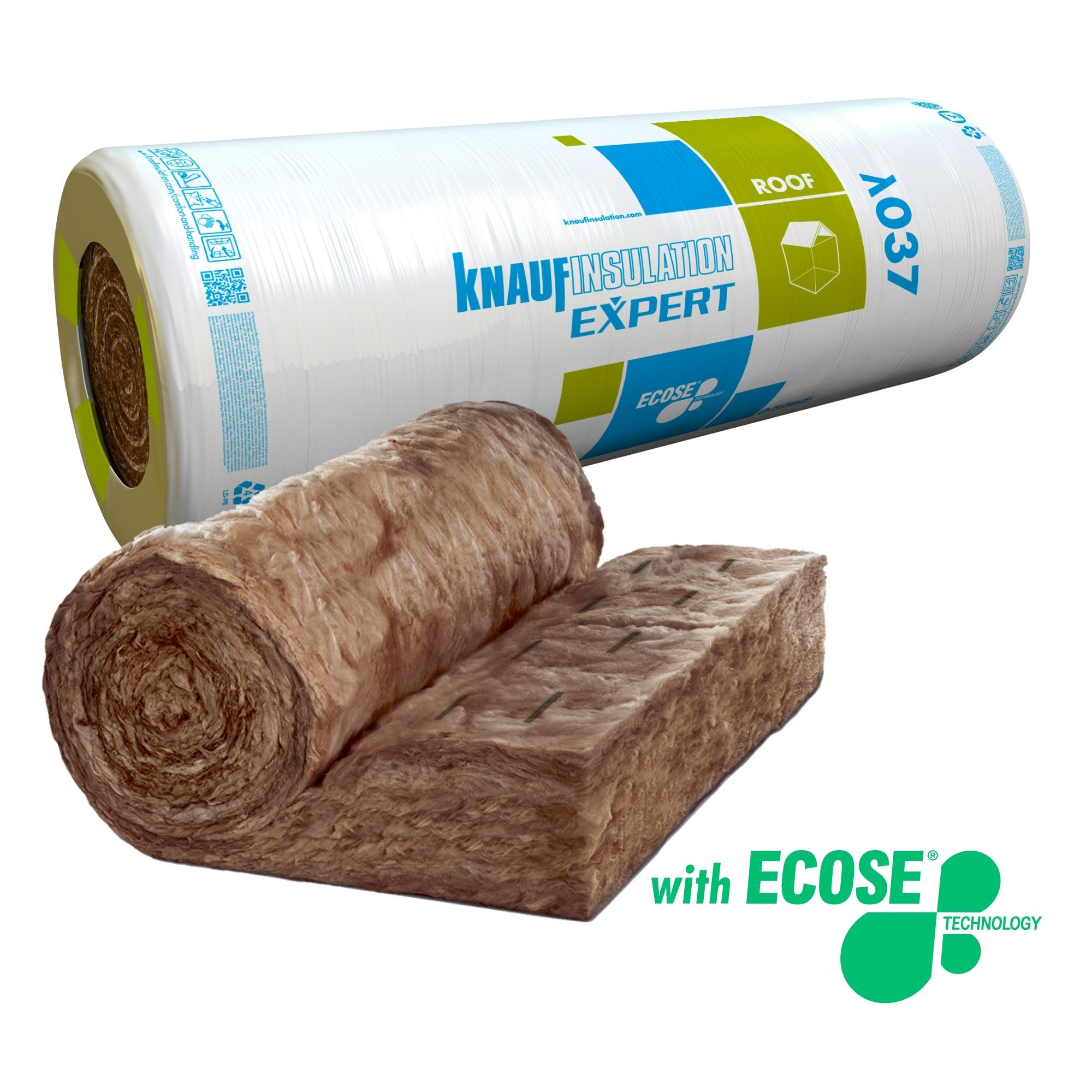 Vata minerala de sticla 7,44 mp, 0,037 W/mK, 620 x 120 x 10 cm  Knauf Insulation