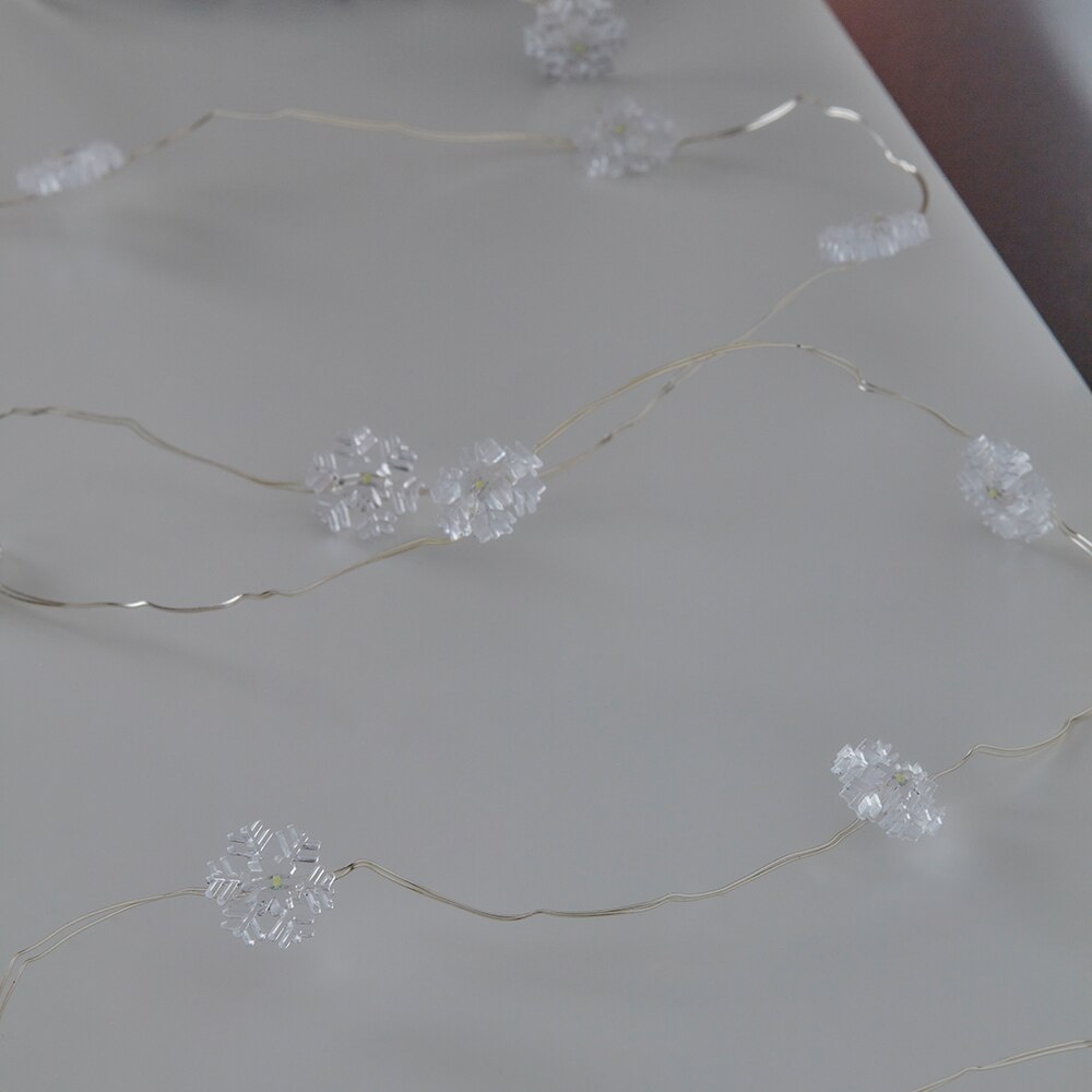 Ghirlanda luminoasa, 20 led-uri, 1.52 m, iluminare alb rece