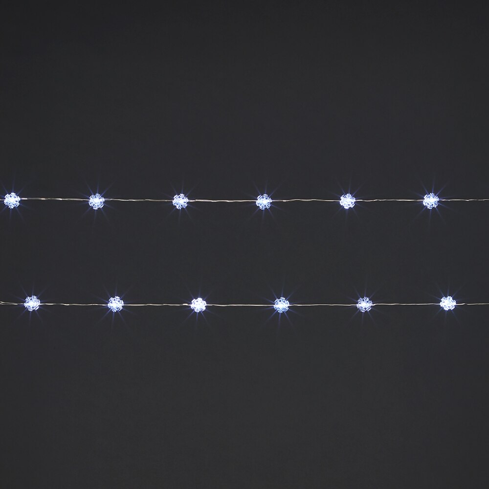 Ghirlanda luminoasa, 20 led-uri, 1.52 m, iluminare alb rece
