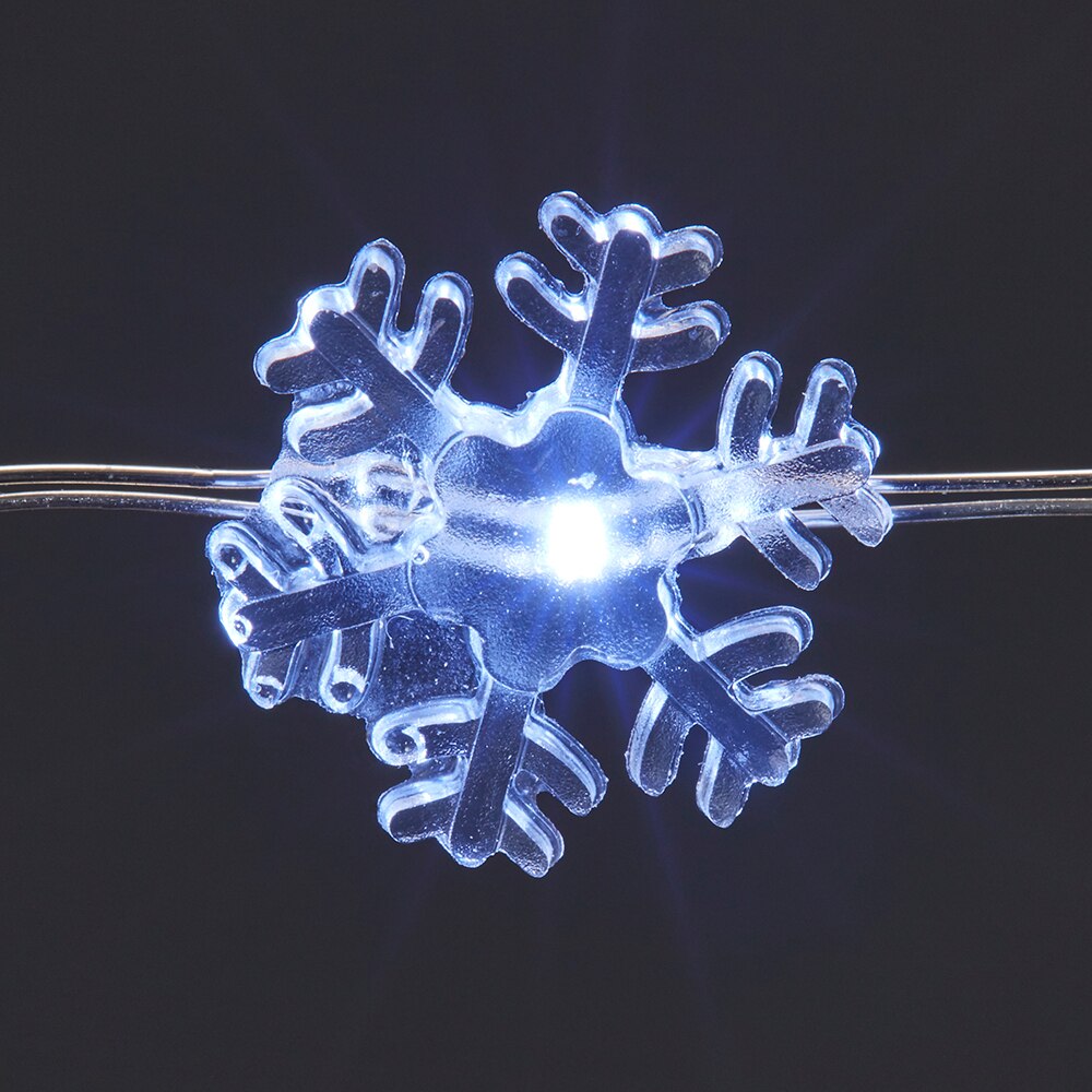 Ghirlanda luminoasa, 20 led-uri, 1.52 m, iluminare alb rece