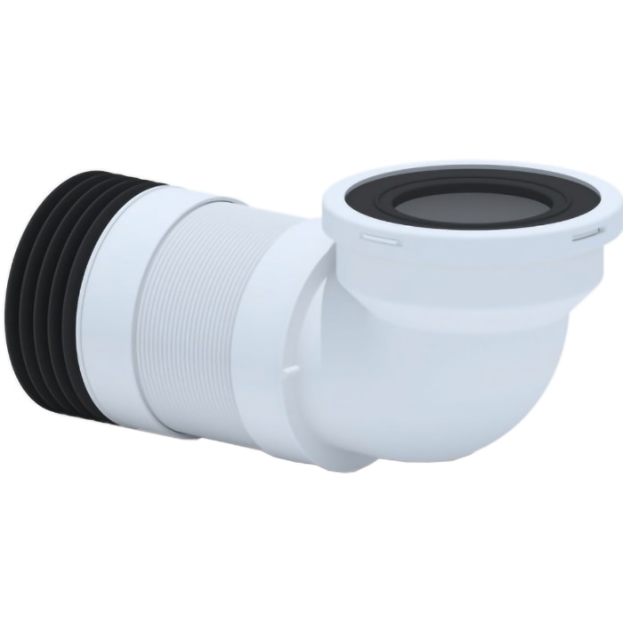 Racord WC cu cot CW280490, 90 grade, 110 x 280-490 mm