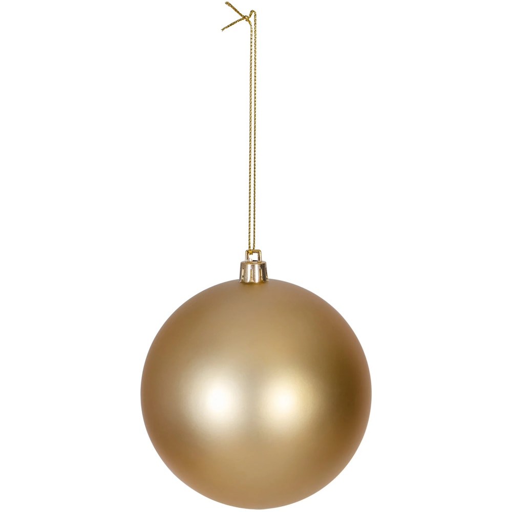 Set globuri de Craciun, 4 bucati, 10 cm, auriu
