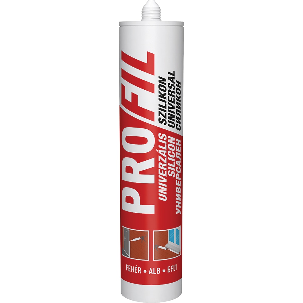 Silicon universal SOUDAL, aplicare cu pistol, alb, 270 ml