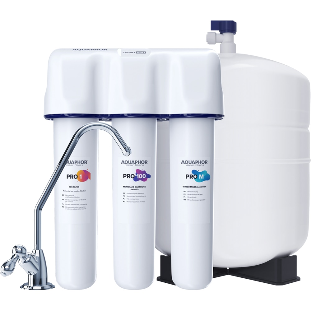 Sistem osmoza inversa AQUAPHOR OSMO 100, carbune activ, 380l/zi