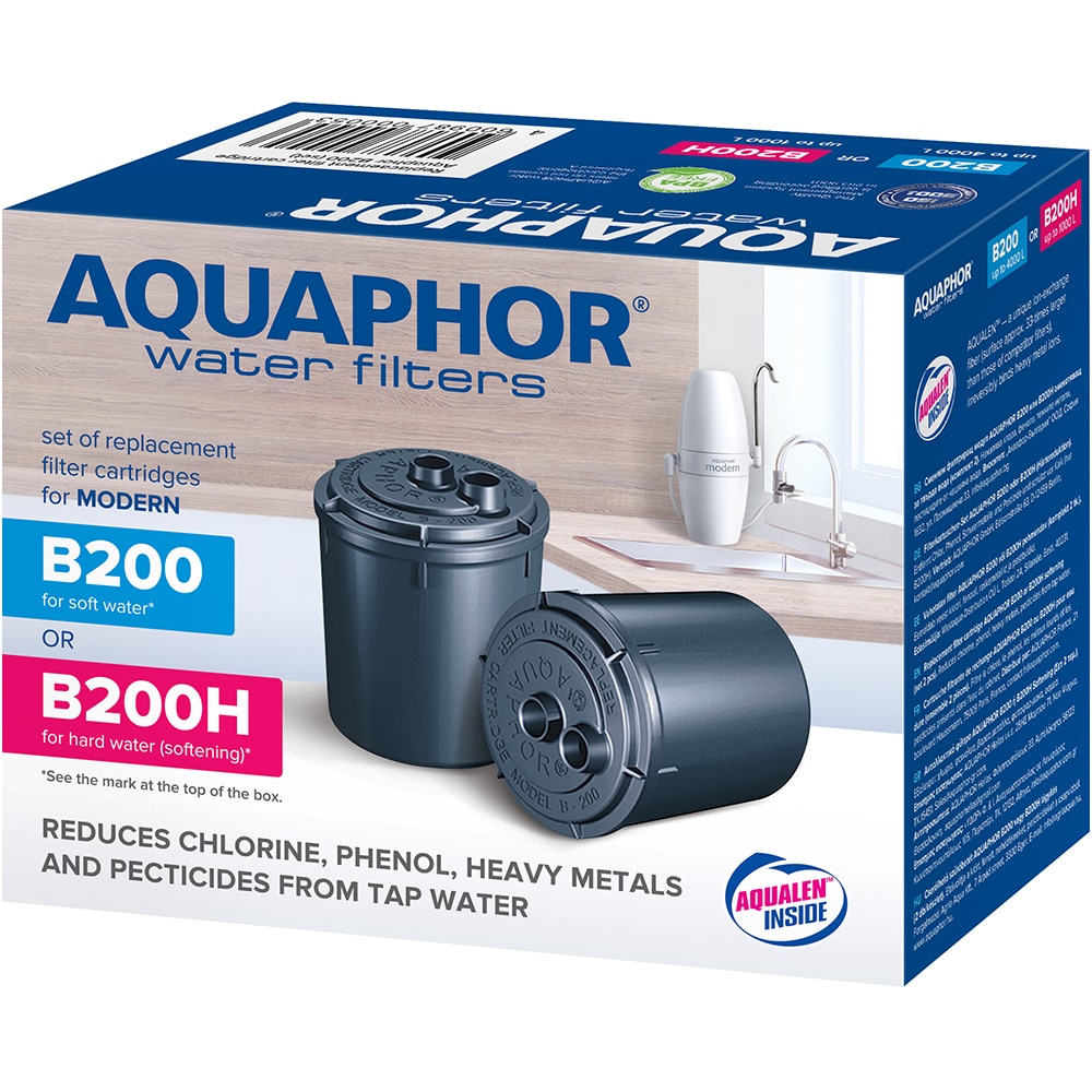 Set cartuse filtrante AQUAPHOR, B200 Modern, 4000 L, 2 bucati