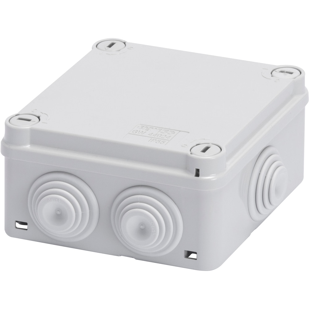 Doza derivatie GEWISS GW44024, aparent, 10 x 10 x 50mm, alb