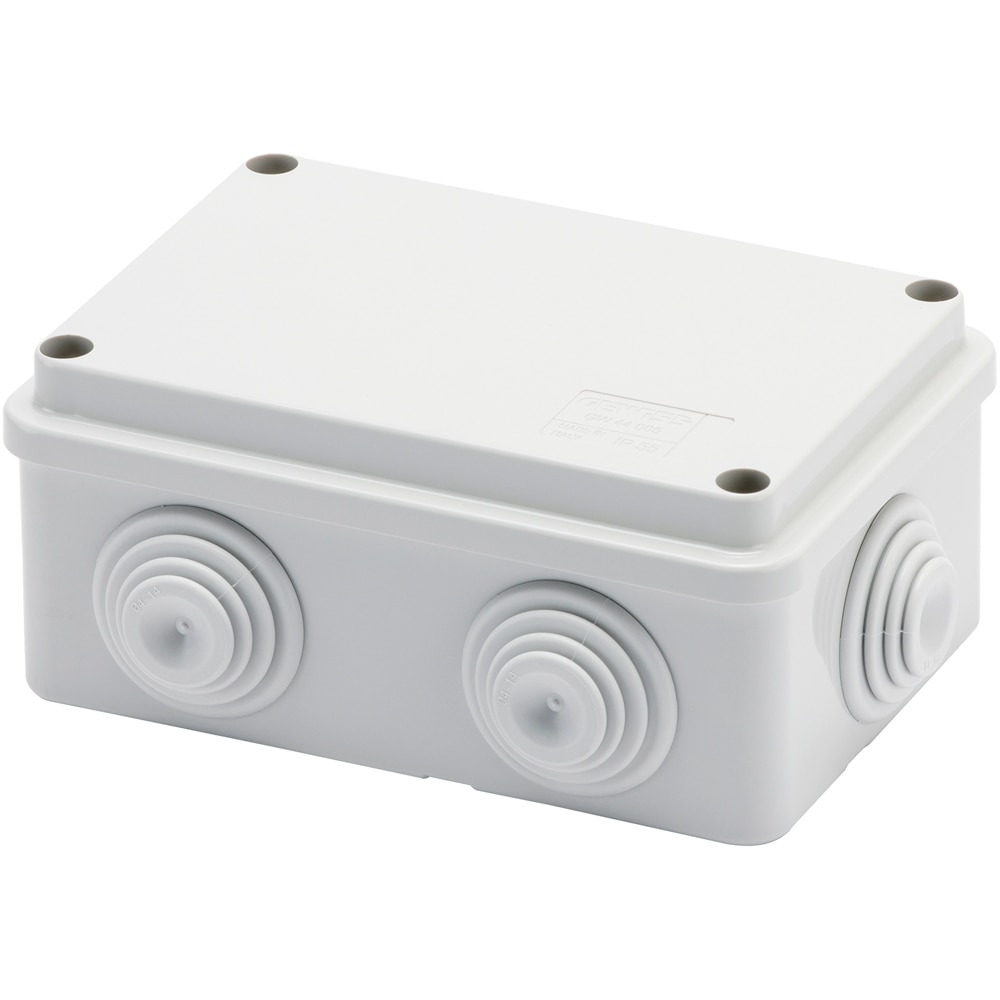 Doza derivatie GEWISS GW44005, aparent, 120 x 80 x 50mm, IP55, alb