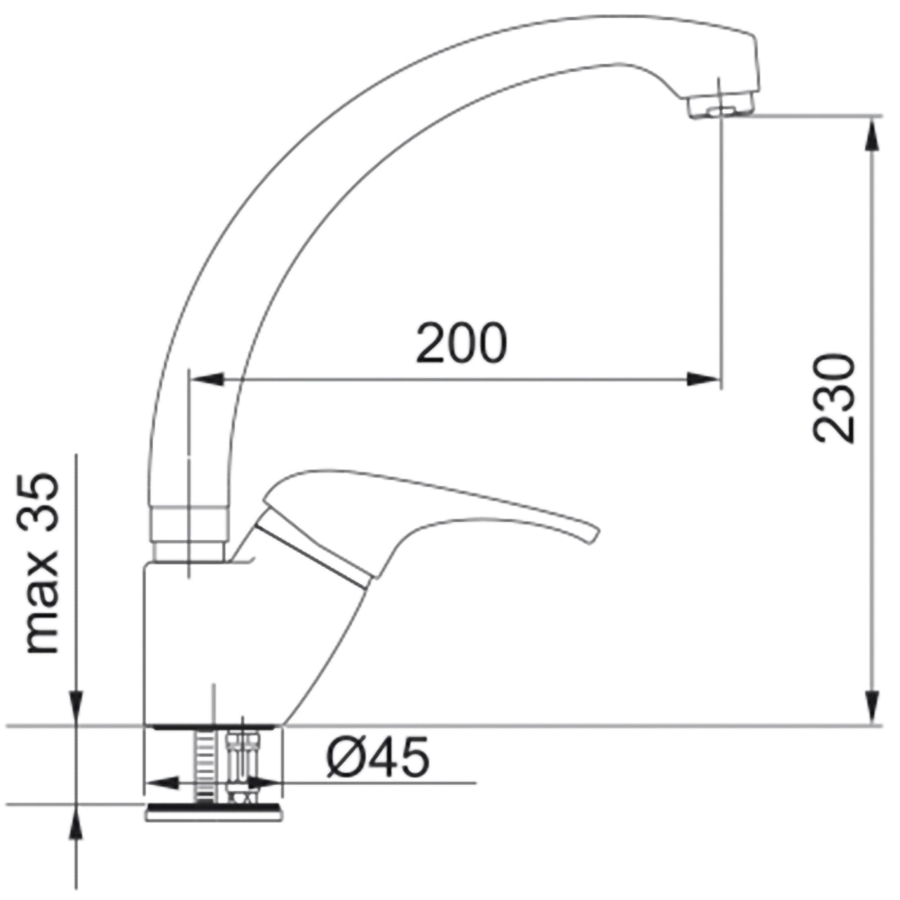 Baterie bucatarie FRANKE Smeraldo, alama, crom