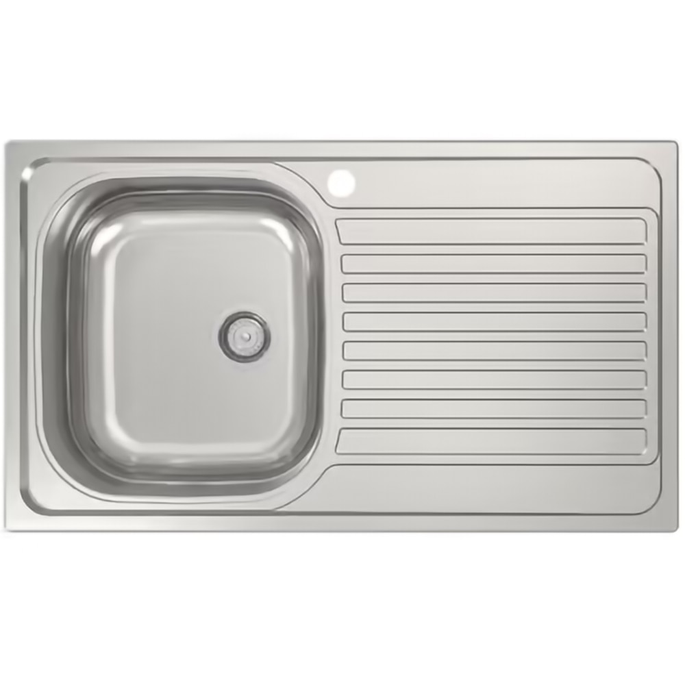 Chiuveta bucatarie Jabiri Linen, 1 cuva, picurator reversibil, 86 x 50 cm, inox