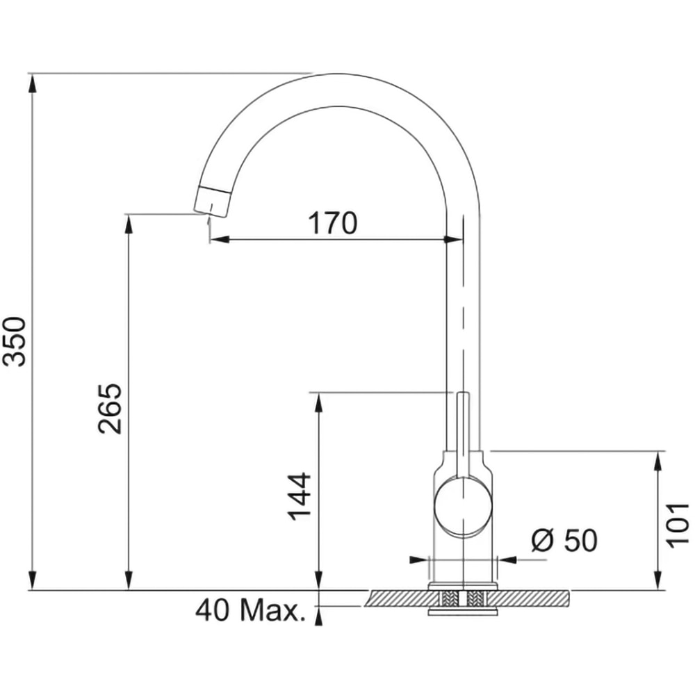 Pachet chiuveta FRANKE BSG 611-62, 1 cuva, picurator reversibil, compozit granit + baterie Novara Plus, avena