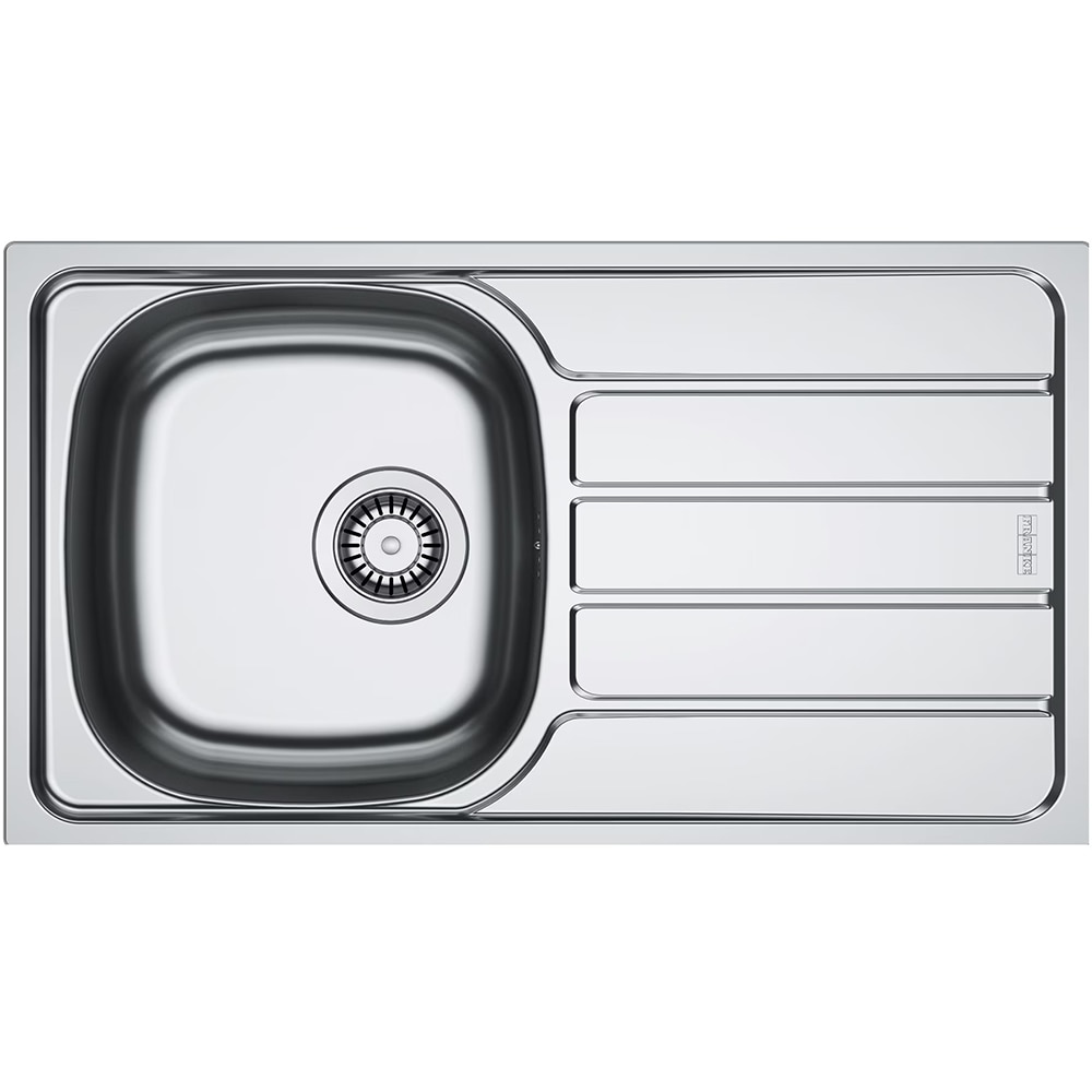 Pachet chiuveta FRANKE SKN 611-78/44, 1 cuva, picurator dreapta, inox + baterie Basic, crom