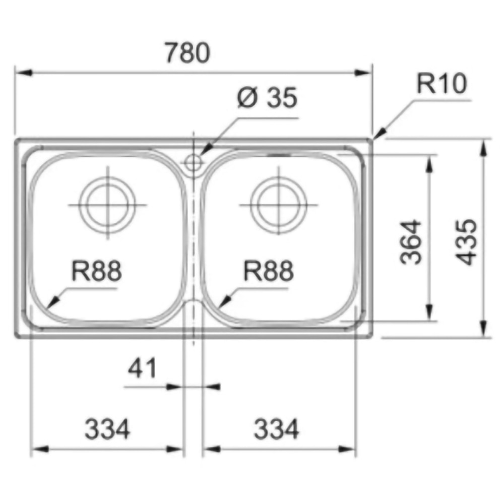 Chiuveta bucatarie FRANKE SKN 620/78, 2 cuve, inox, argintiu