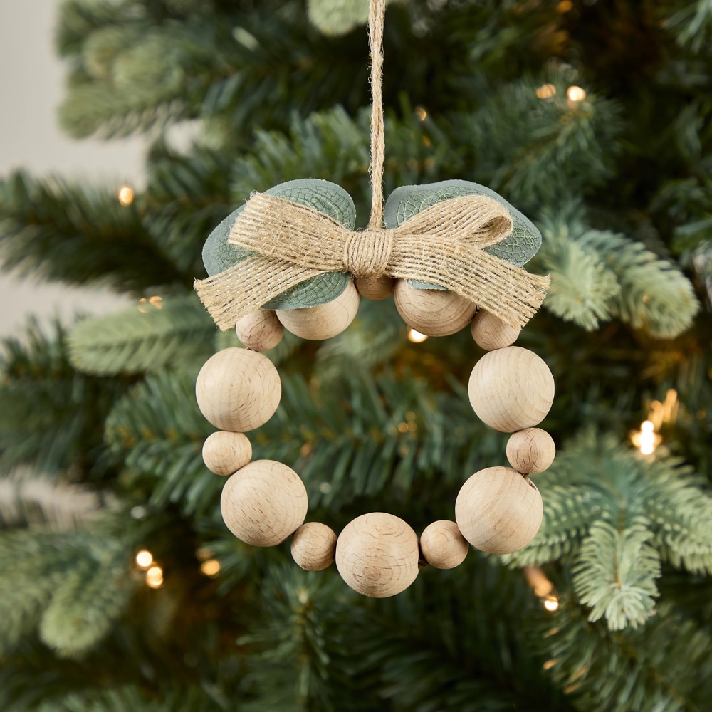 Decoratiune brad Coronita, 12.5 cm, maro deschis