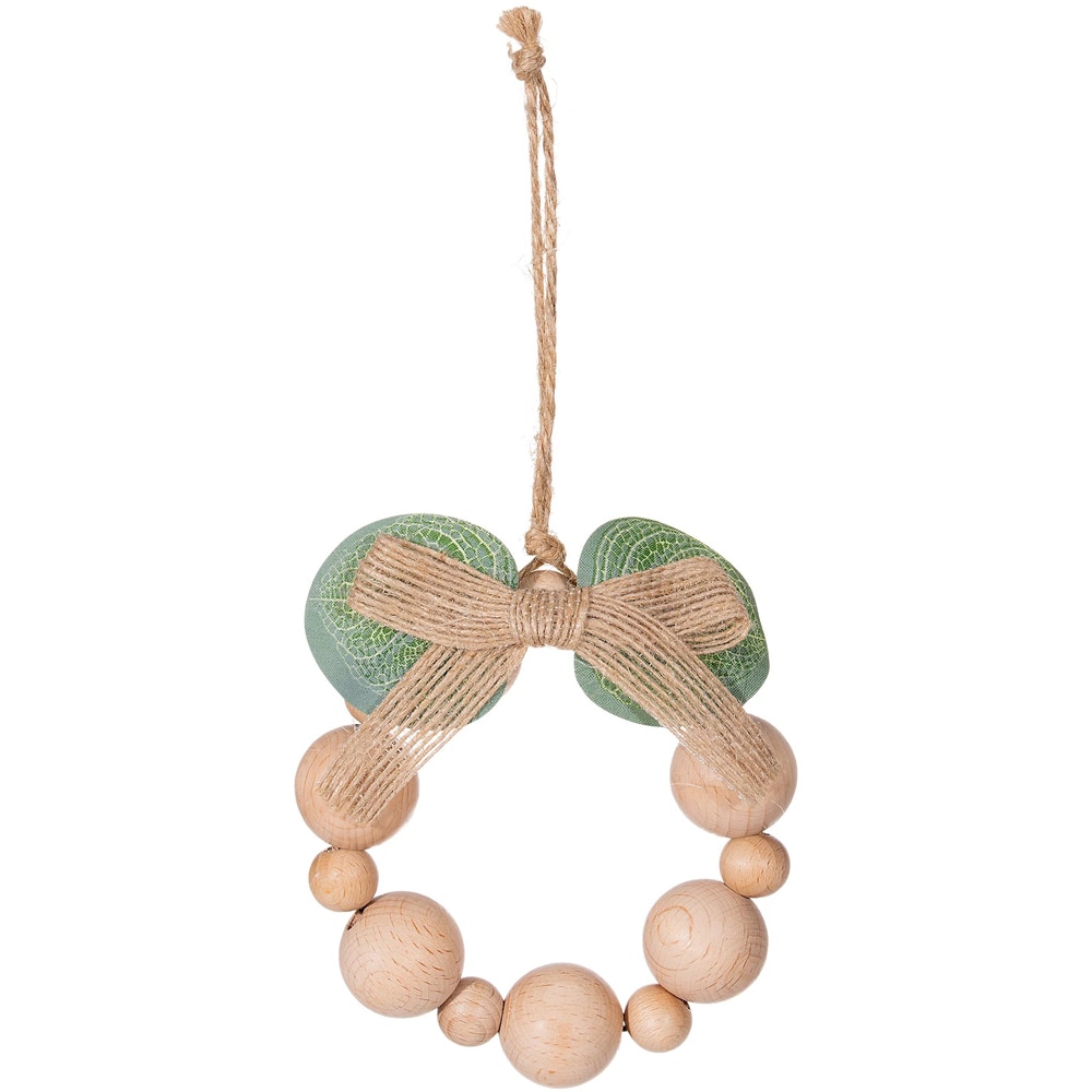 Decoratiune brad Coronita, 12.5 cm, maro deschis