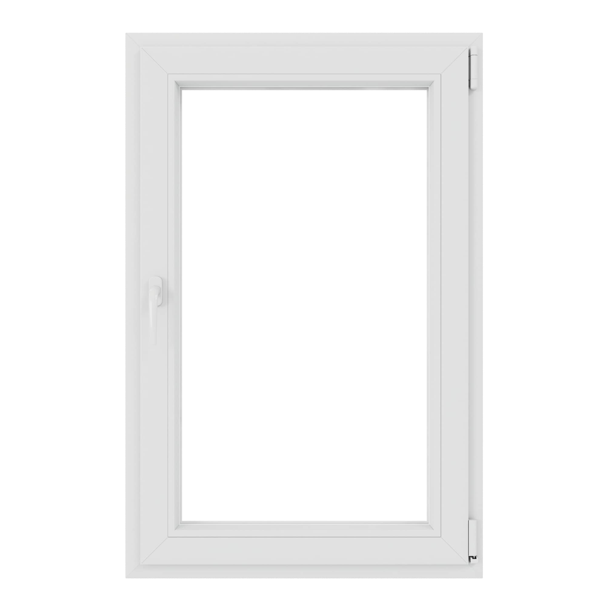 Fereastra termopan PVC, 4 camere, alb,  76X116 cm, deschidere dreapta