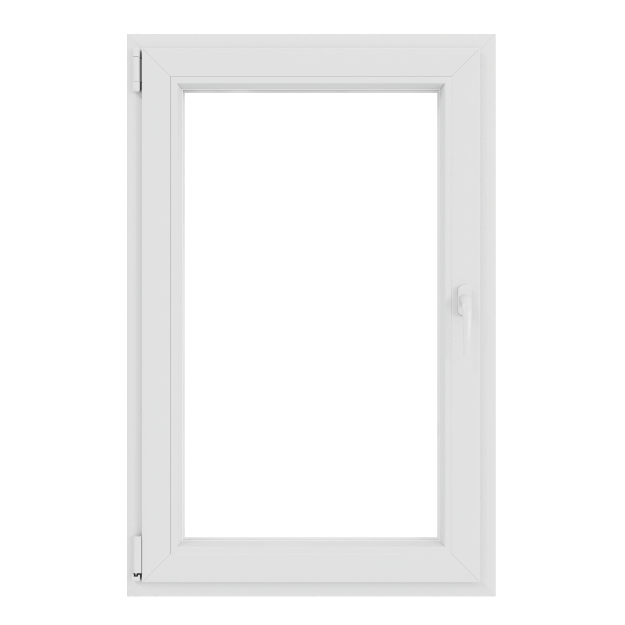 Fereastra termopan PVC, 4 camere, alb, 76X116 cm, deschidere stanga