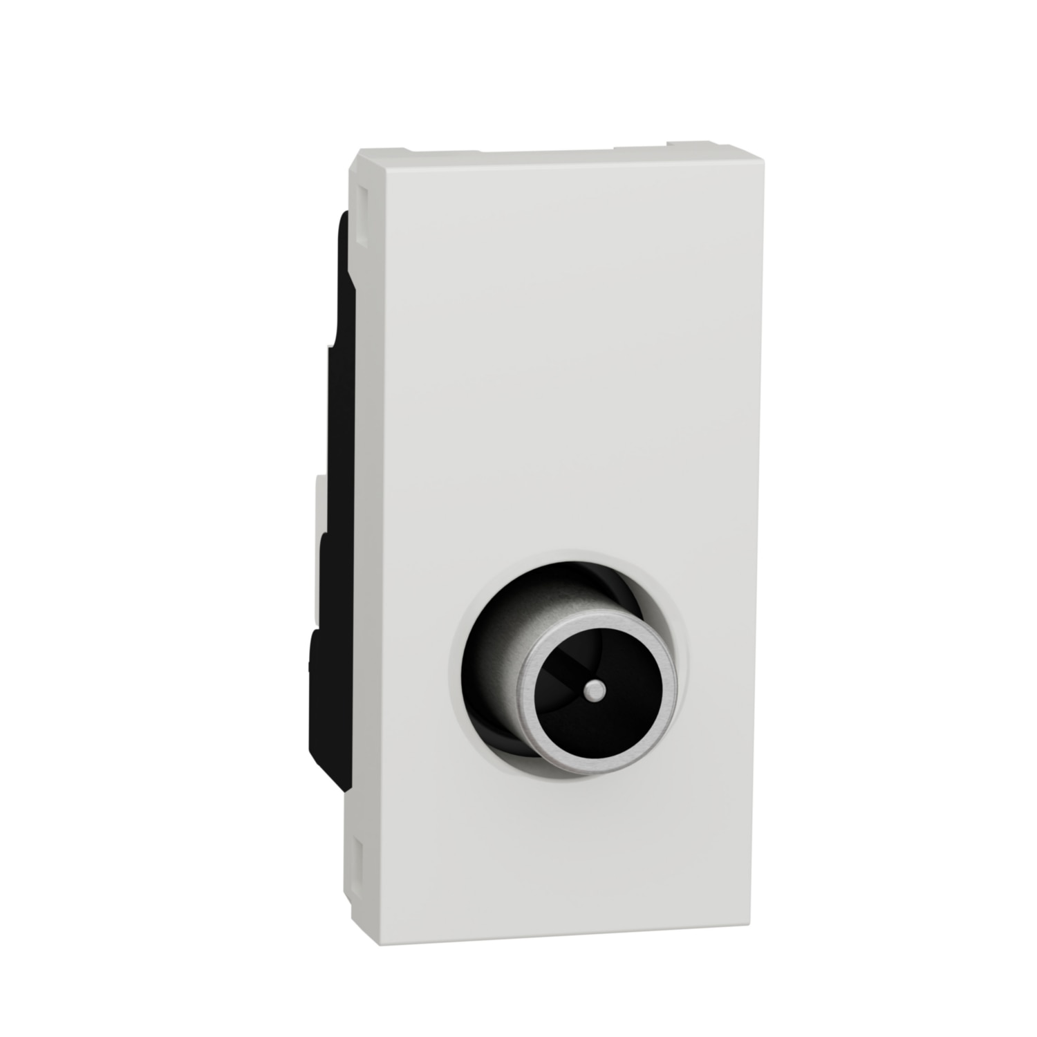 Priza TV tata, individuala 1m alb