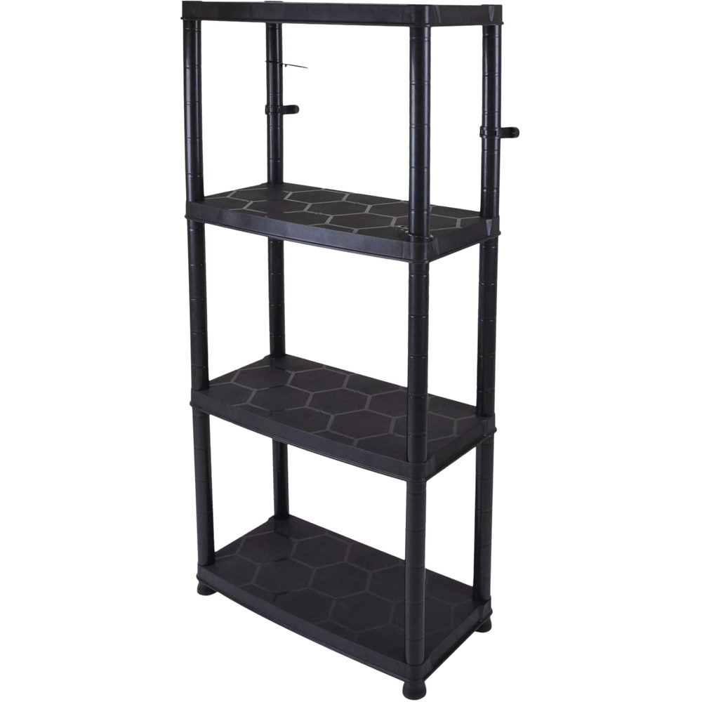 Raft atelier, polipropilena, 60 x 30 x 130 cm, negru