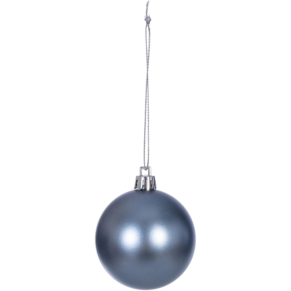 Set globuri de Craciun, 8 bucati, 6 cm, bleumarin