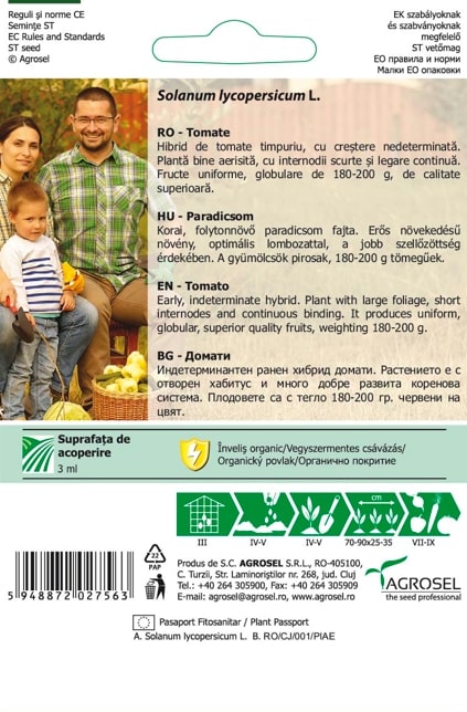 Seminte tomate Moldoveanu AGROSEL, 5.15 g