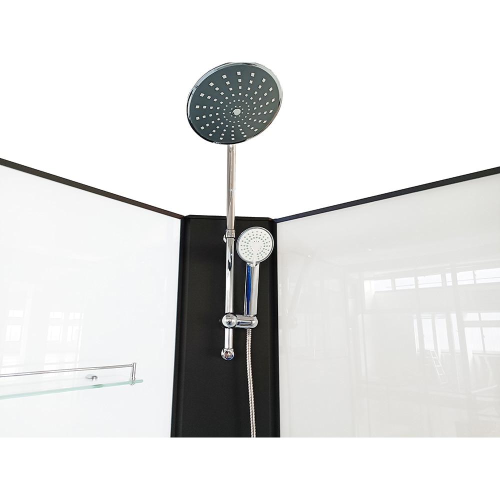 Cabina de dus cu hidromasaj SANOTECHNIK Reload PS16B, 90 x 90 x 225 cm, sticla securizata 4mm, profil negru