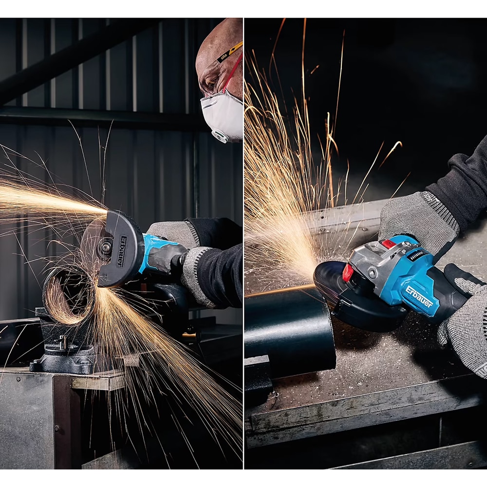 Polizor unghiular Erbauer Elite ERI1084GRD, 125mm, 18V