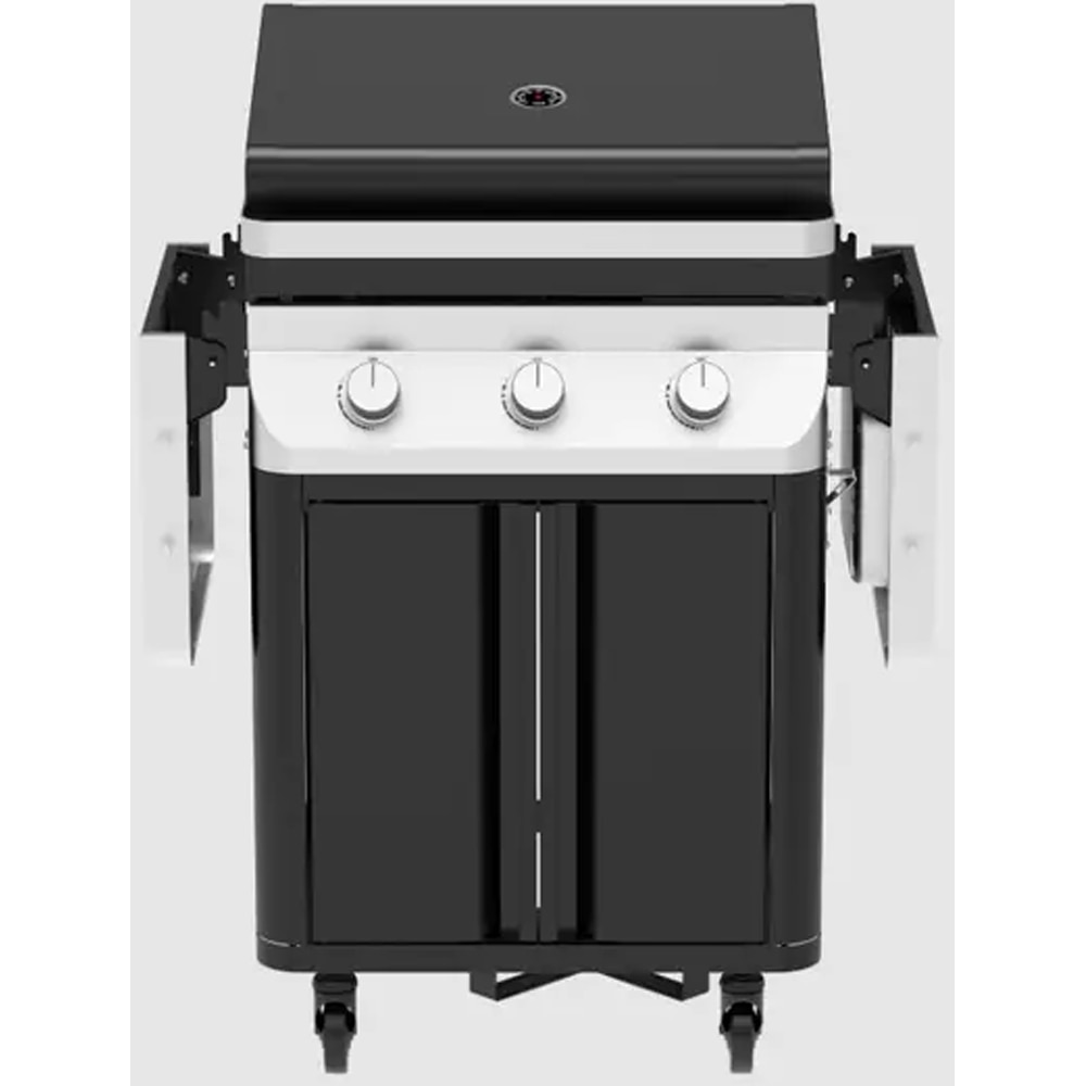 Gratar pe gaz GOODHOME GH3RO, 63 x 43 cm, 4 arzatoare, argintiu