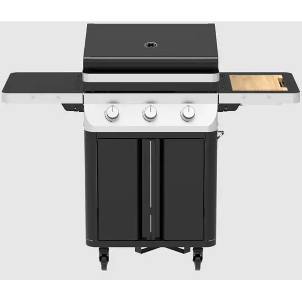 Gratar pe gaz GOODHOME GH3RO, 63 x 43 cm, 4 arzatoare, argintiu