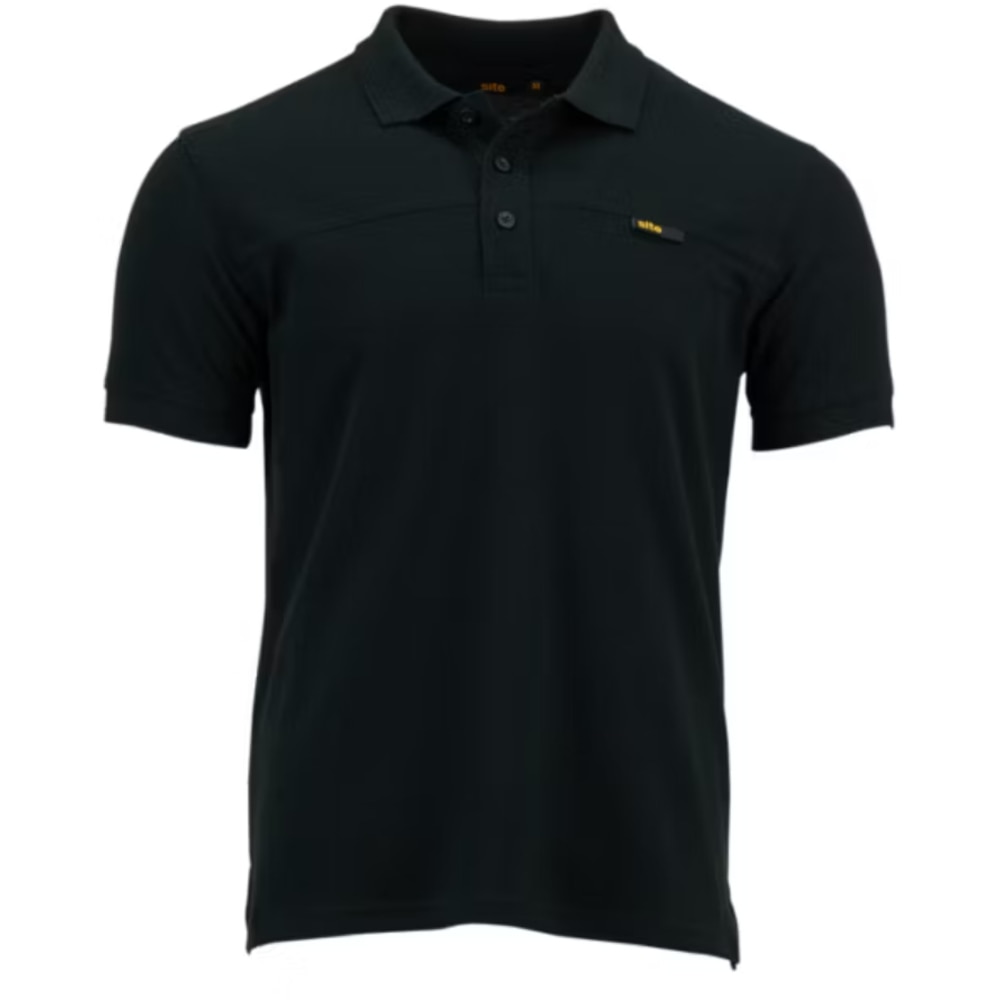 Tricou polo SITE Barnat, L, negru