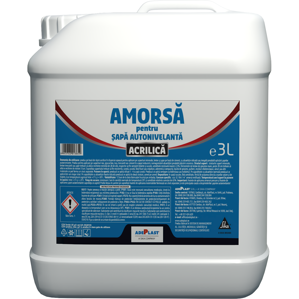 Amorsa acrilica pentru sapa autonivelanta Adeplast, 3l