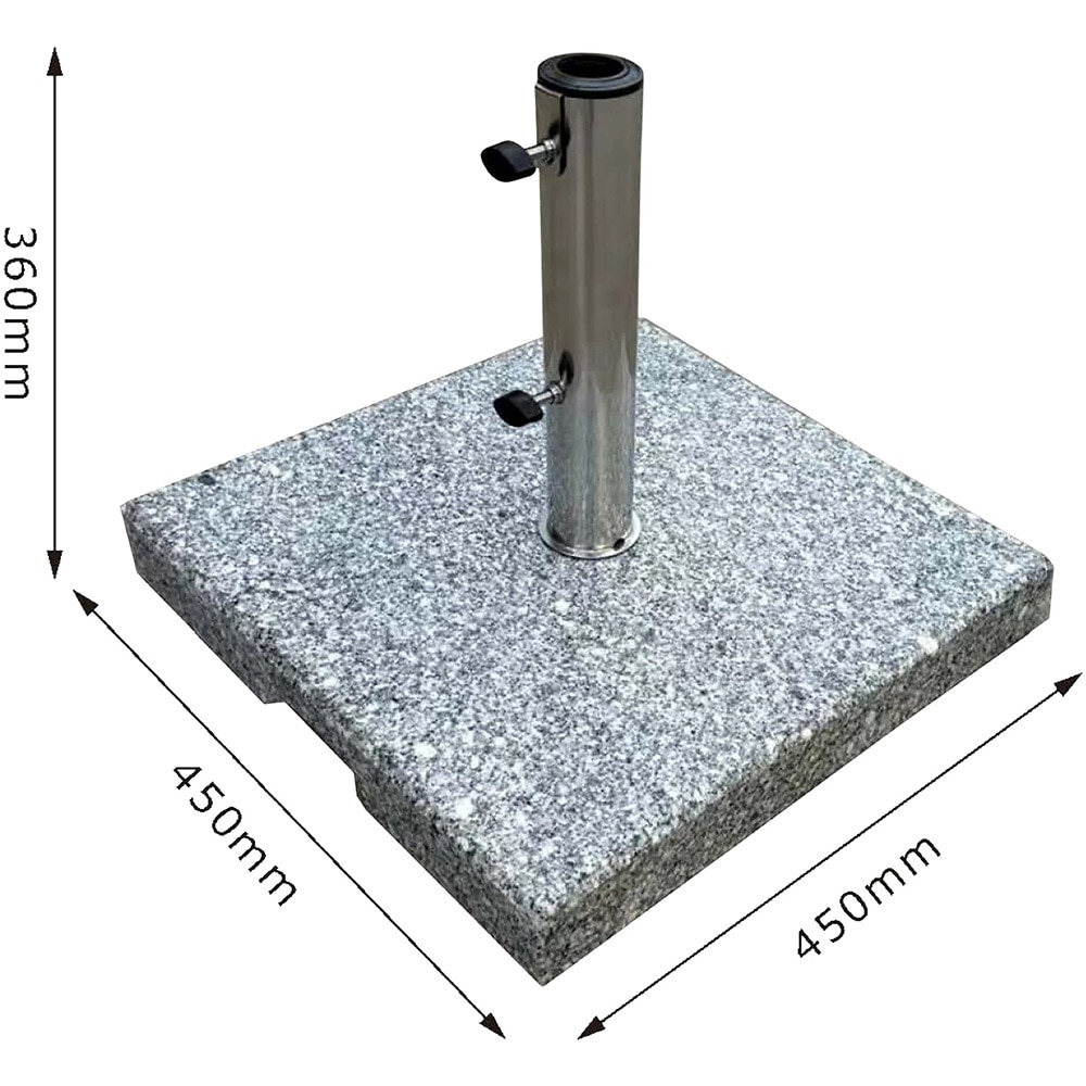 Suport pentru umbrela GOODHOME Terni, 36 x 45 cm, 35kg, granit, gri