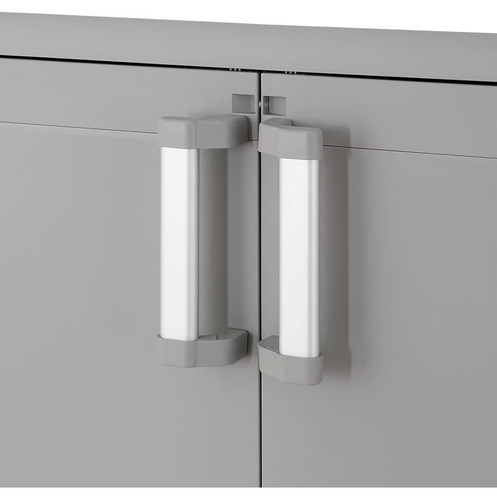 Dulap GOODHOME Major, plastic, 78 x 49 x 101 cm, gri deschis