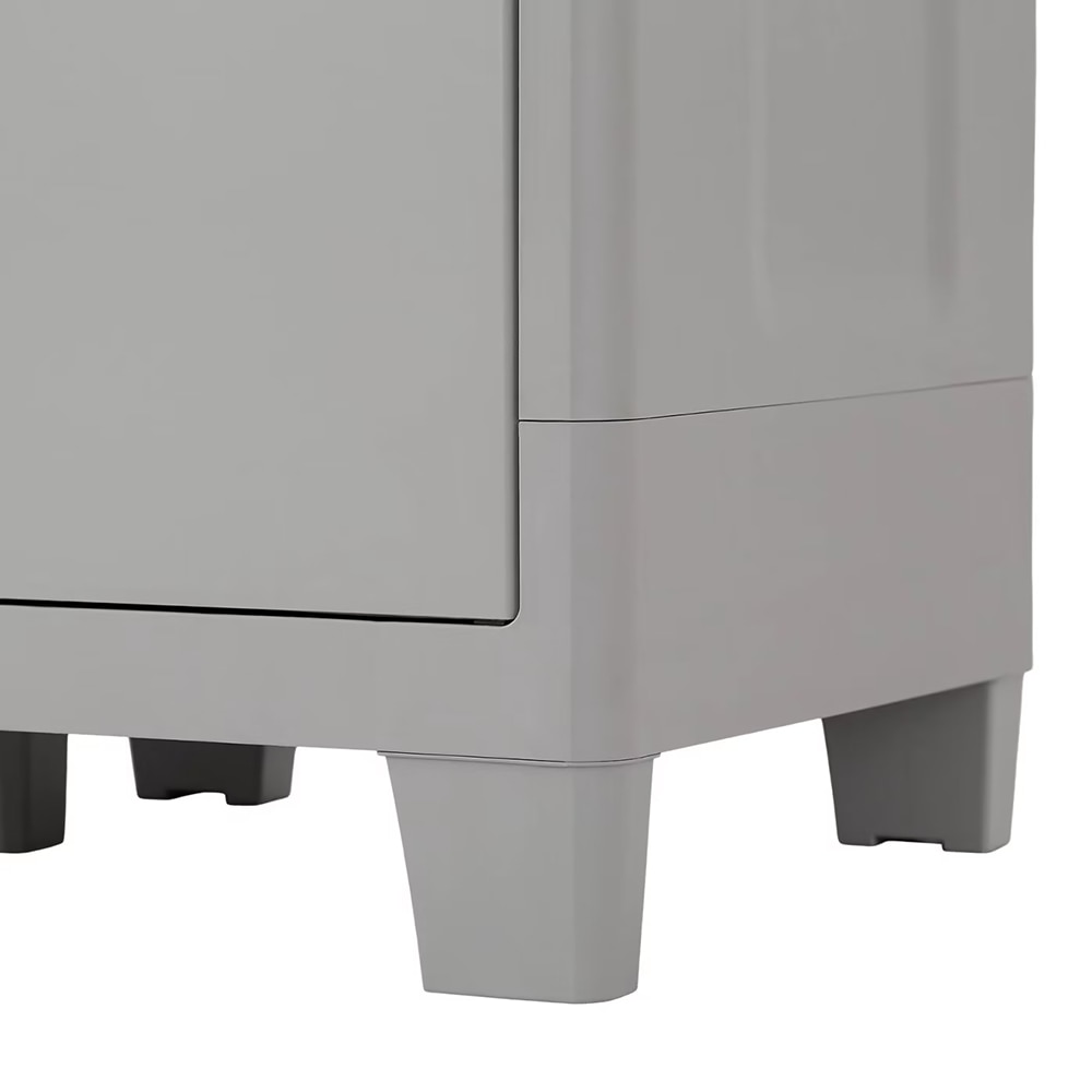 Dulap GOODHOME Major, plastic, 78 x 49 x 101 cm, gri deschis