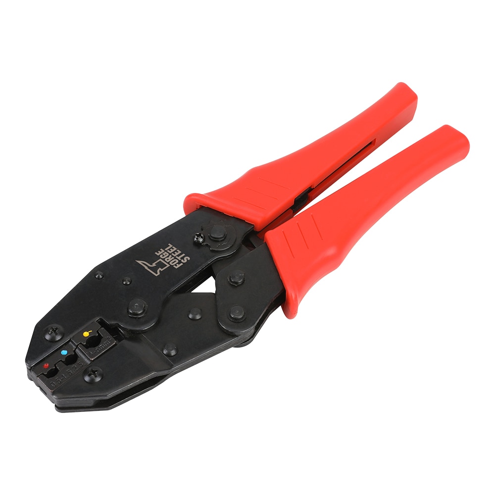 Cleste sertizat FORGE STEEL, 220mm, rosu