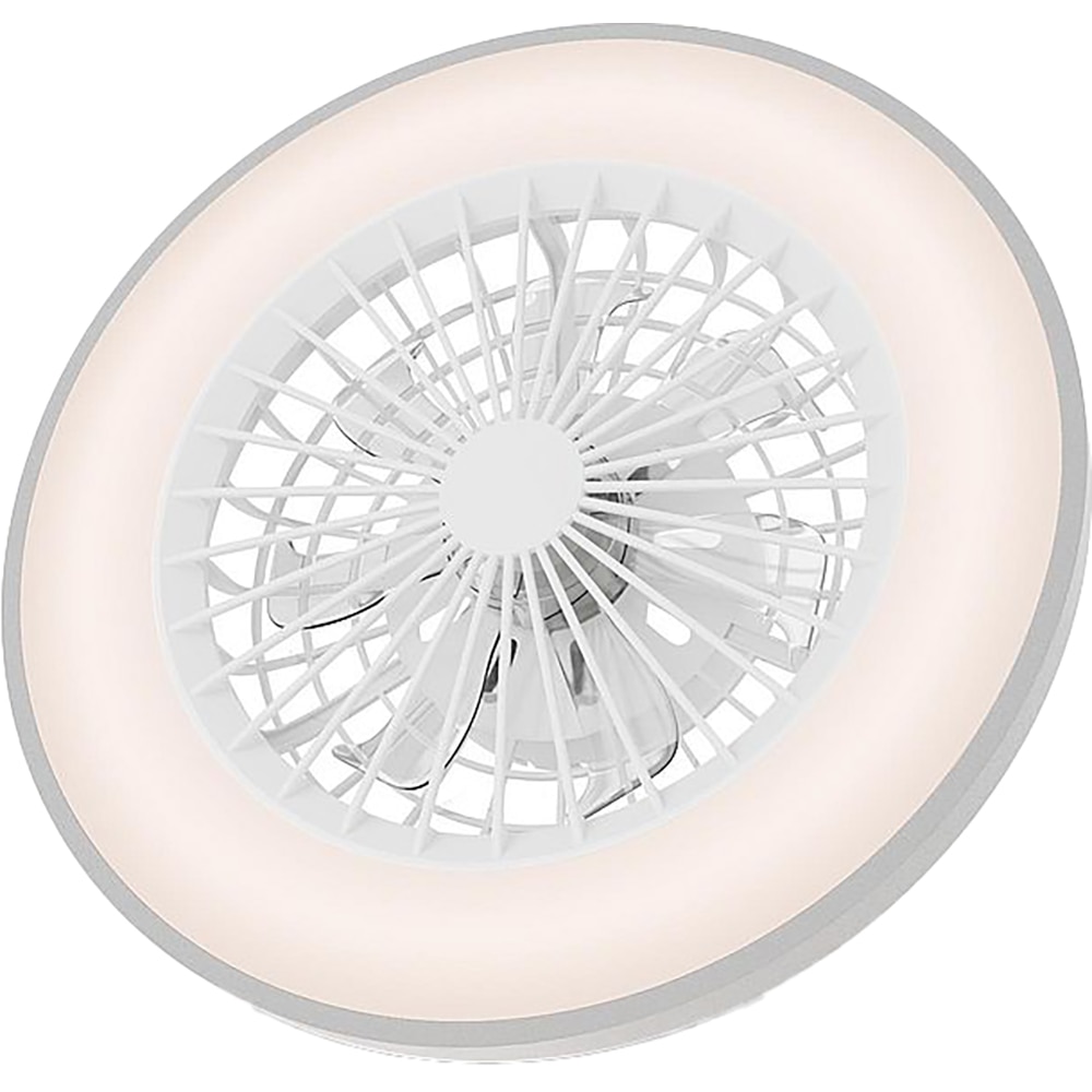 Plafoniera LED cu ventilator 24W AVIDE Wanda-S, 24W, 5200lm, 485mm, 3000K, 4000K, 6500K, alb