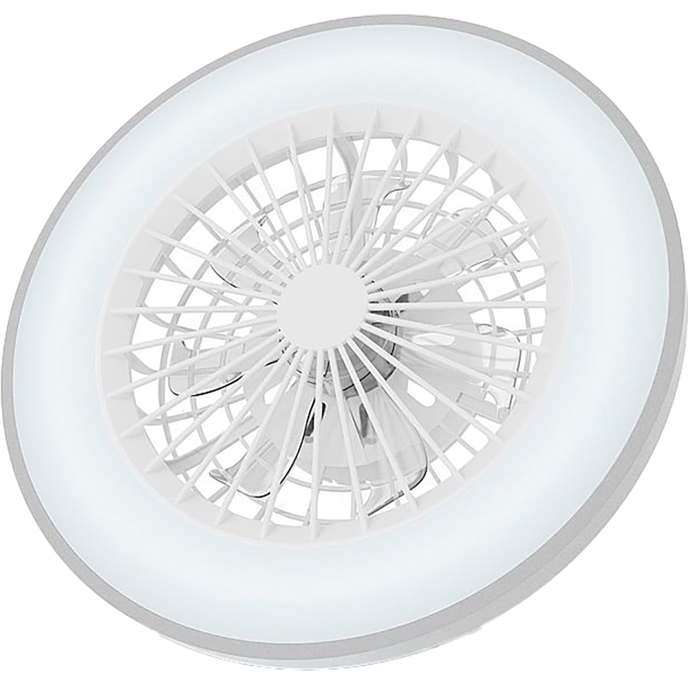Plafoniera LED cu ventilator 24W AVIDE Wanda-S, 24W, 5200lm, 485mm, 3000K, 4000K, 6500K, alb