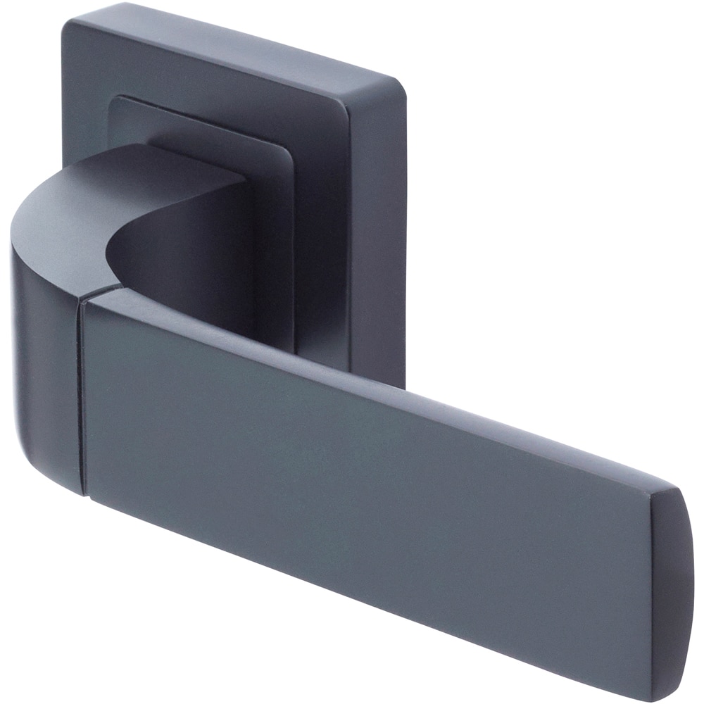 Maner cu rozeta YALE, aluminiu, 130 mm, 2 bucati, negru