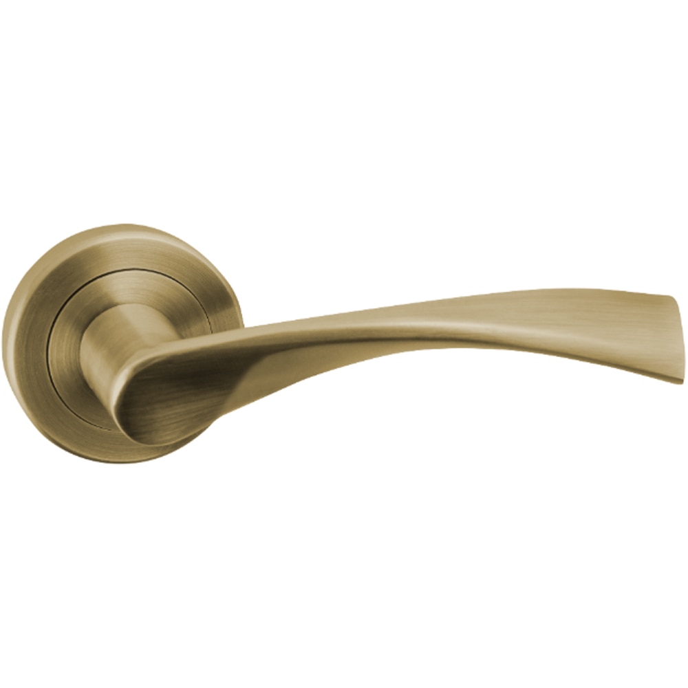 Maner cu rozeta YALE, aluminiu, 126 mm, 2 bucati, alama