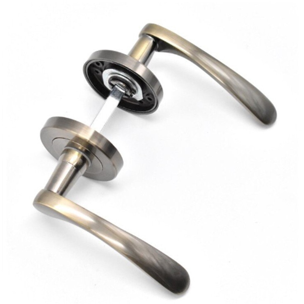 Maner cu rozeta YALE, aluminiu, 126 mm, 2 bucati, alama