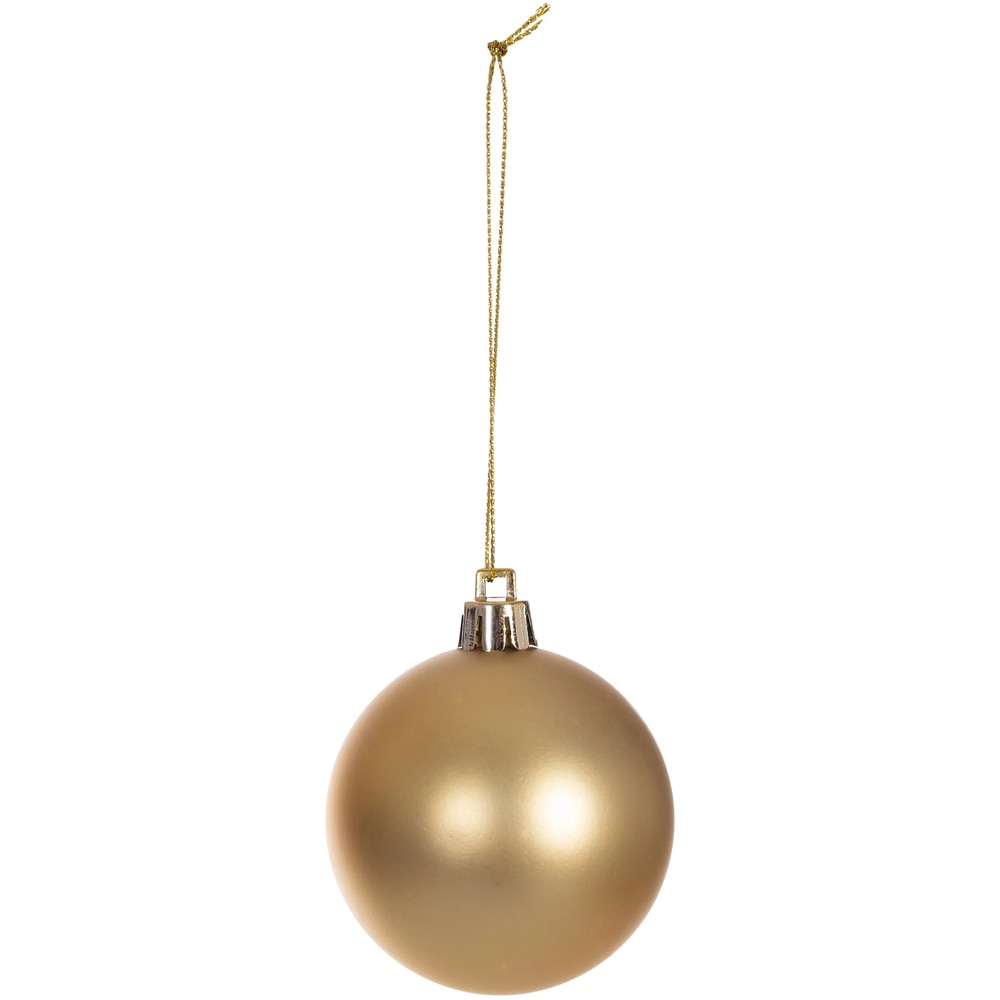 Set globuri de Craciun, 8 bucati, 6 cm, auriu