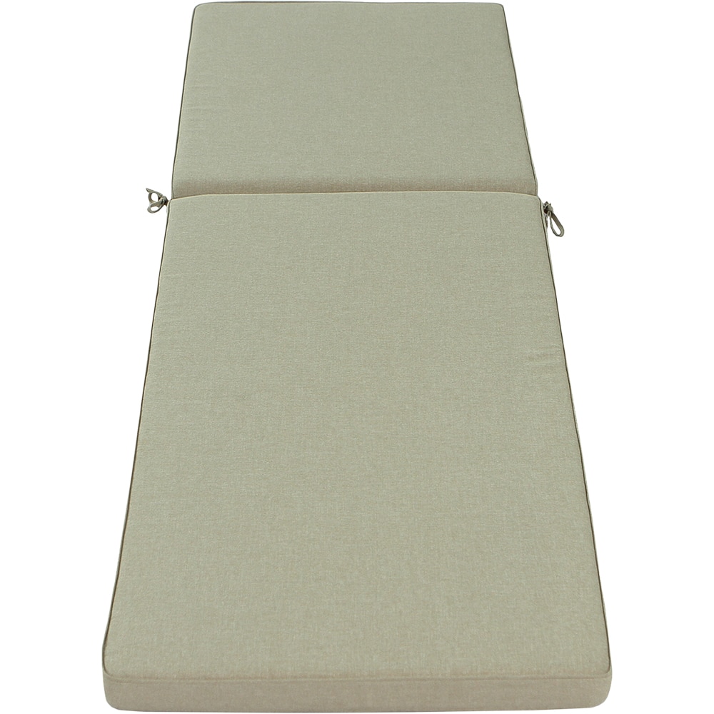 Perna pentru sezlong GOODHOME, 197 x 65 x 6 cm, poliester, bej