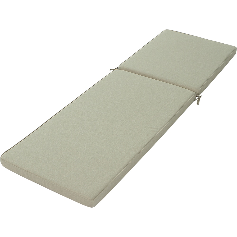 Perna pentru sezlong GOODHOME, 197 x 65 x 6 cm, poliester, bej