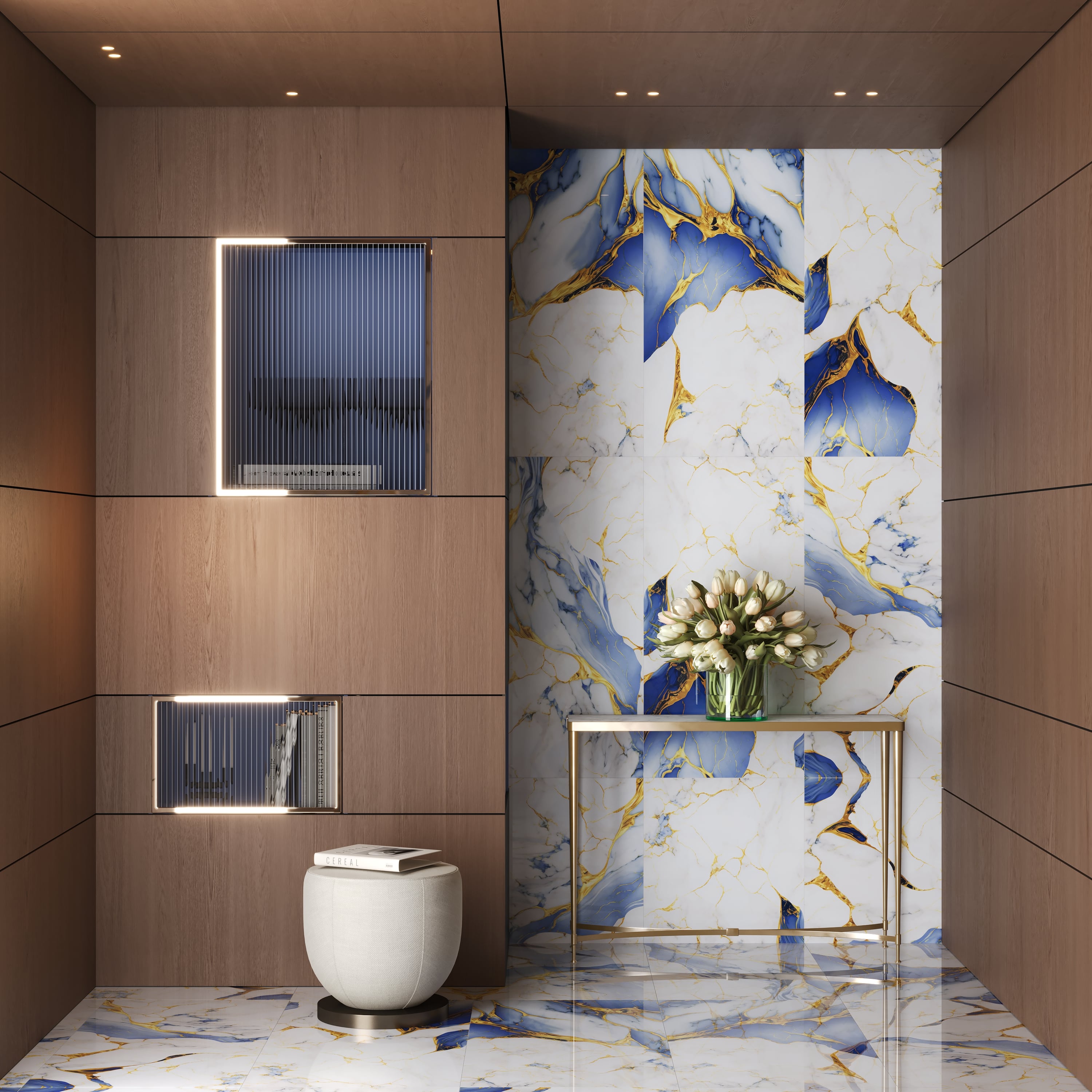 Gresie interior/exterior Aqua, blue auriu, 60 x 120 cm, 1,44 mp/cutie